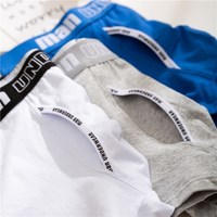 Bokserki męskie bielizna męska bawełniane majtki męskie czyste slipy męskie spodenki bielizna bokserki wygodne bawełniane Plus rozmiar 4XL 4